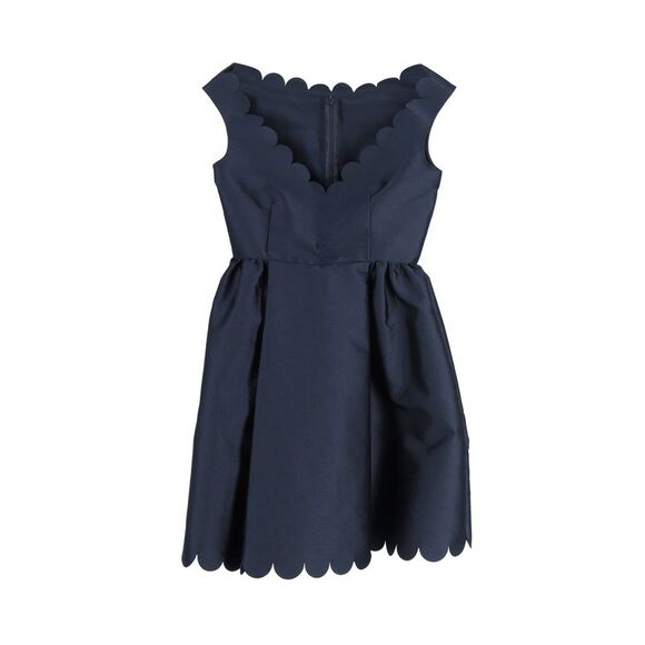 RED Valentino Garavani Sleeveless Scalloped V-Neck Mini...